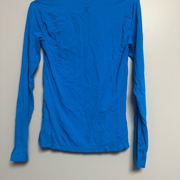 **3 for $15**Jockey Ruched Blue Long Sleeve Top - Picture 2 of 3